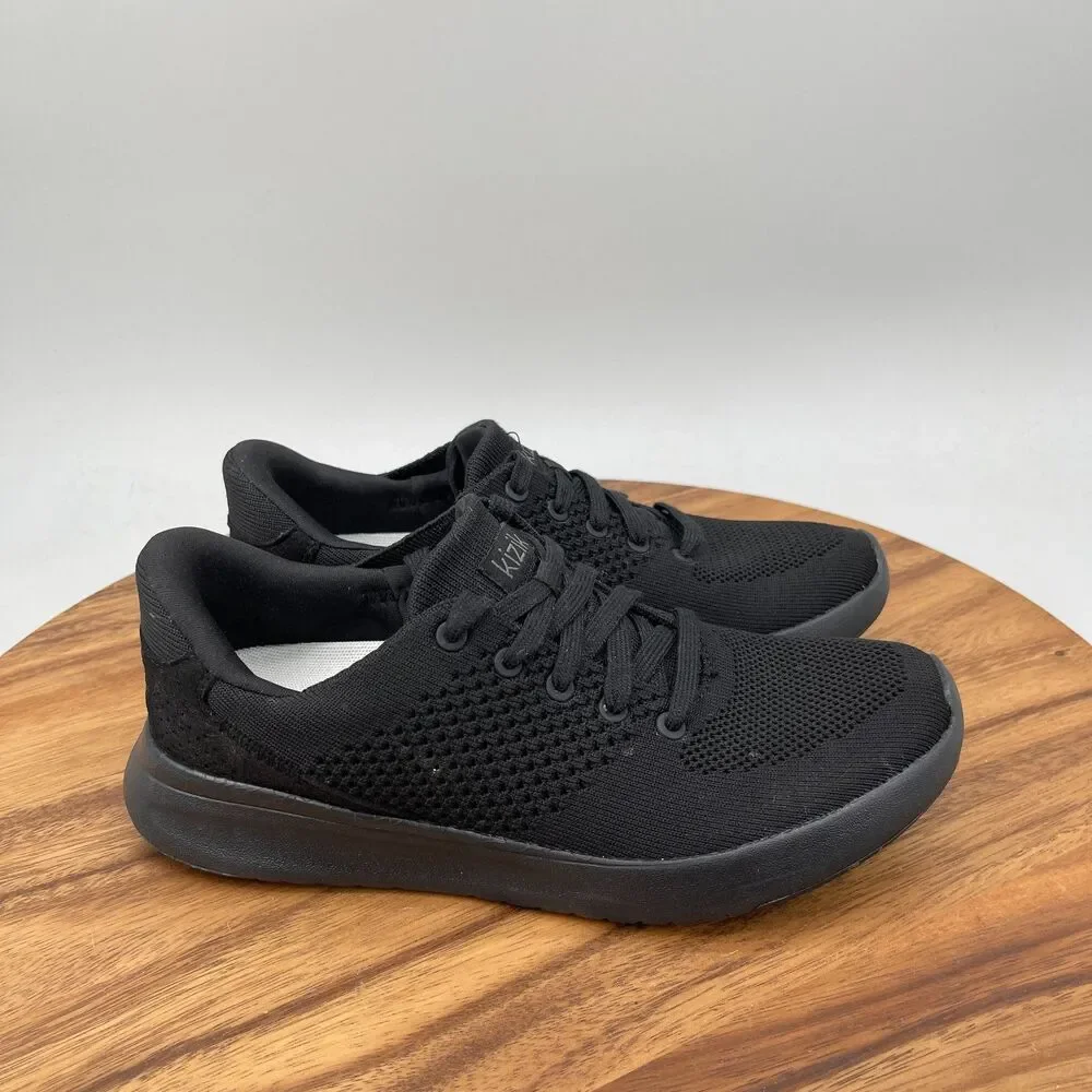 Kizik Lima Shoes Womens Size 7 Black Casual Athletic Running Comfort Sneakers